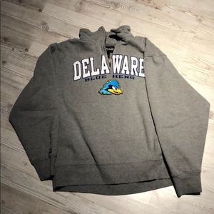 University of Delaware 1/4 zip sweatshirt